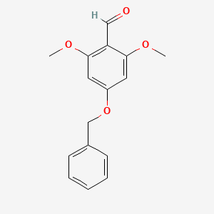 molecular formula C16H16O4 B3055938 4-苄氧基-2,6-二甲氧基苯甲醛 CAS No. 679428-14-9