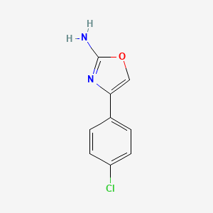 molecular formula C9H7ClN2O B3055959 4-(4-Chloro-phenyl)-oxazol-2-ylamine CAS No. 68101-25-7