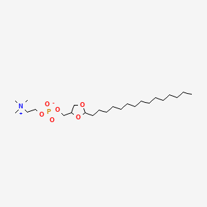 Trimethyl(2-((oxido((2-pentadecyl-1,3-dioxolan-4-yl)methoxy)phosphinyl)oxy)ethyl)ammonium