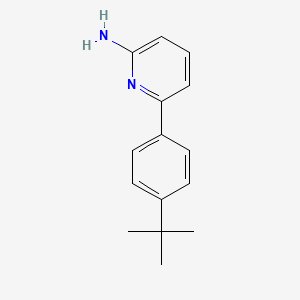 molecular formula C15H18N2 B3055966 6-(4-tert-Butylphenyl)pyridin-2-amine CAS No. 681259-21-2