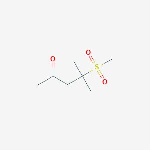 molecular formula C7H14O3S B3055976 4-Methanesulfonyl-4-methylpentan-2-one CAS No. 68152-40-9