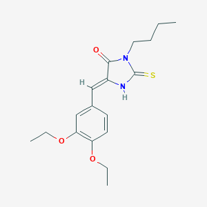 molecular formula C18H24N2O3S B305598 3-Butyl-5-(3,4-diethoxybenzylidene)-2-thioxo-4-imidazolidinone 