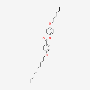 molecular formula C29H42O4 B3055981 4-(Hexyloxy)phenyl 4-(decyloxy)benzoate CAS No. 68162-09-4