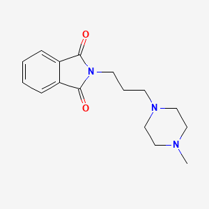 molecular formula C16H21N3O2 B3055984 1H-Isoindole-1,3(2H)-dione, 2-[3-(4-methyl-1-piperazinyl)propyl]- CAS No. 6820-96-8