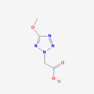 molecular formula C4H6N4O3 B3055992 2-(5-Methoxytetrazol-2-yl)acetic acid CAS No. 682346-79-8