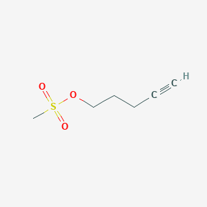 molecular formula C6H10O3S B3056000 4-戊炔基甲磺酸酯 CAS No. 68275-03-6