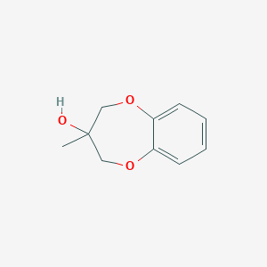 molecular formula C10H12O3 B3056006 3-Methyl-3,4-dihydro-2H-1,5-benzodioxepin-3-ol CAS No. 68281-26-5