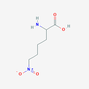 molecular formula C28H23ClN2O5 B3056015 2-Amino-6-nitrohexanoic acid CAS No. 68314-04-5