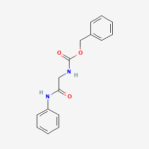molecular formula C16H16N2O3 B3056019 Benzyl N-[(phenylcarbamoyl)methyl]carbamate CAS No. 6833-09-6