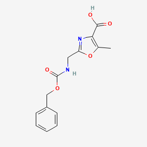 2-({[(Benzyloxy)carbonyl]amino}methyl)-5-methyl-1,3-oxazole-4-carboxylic acid