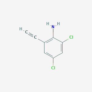 molecular formula C8H5Cl2N B3056032 2,4-Dichloro-6-ethynylaniline CAS No. 684250-09-7