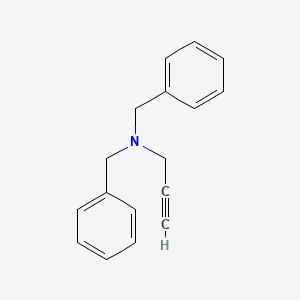 molecular formula C17H17N B3056040 Benzenemethanamine, N-(phenylmethyl)-N-2-propynyl- CAS No. 68452-41-5