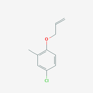 molecular formula C10H11ClO B3056055 苯，4-氯-2-甲基-1-(2-丙烯氧基)- CAS No. 68536-94-7