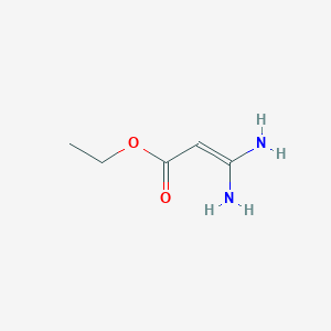 molecular formula C5H10N2O2 B3056059 Ethyl 3,3-diaminoacrylate CAS No. 68572-18-9