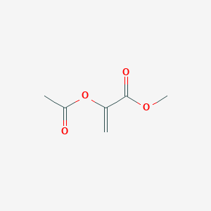 molecular formula C6H8O4 B3056063 2-Propenoic acid, 2-(acetyloxy)-, methyl ester CAS No. 686-46-4