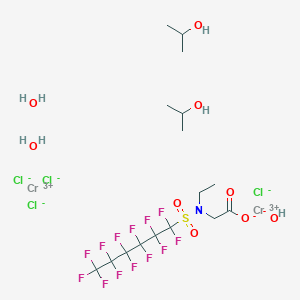 molecular formula C16H28Cl4Cr2F13NO9S B3056088 Einecs 272-588-9 CAS No. 68891-98-5