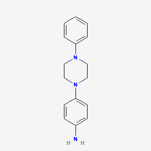 molecular formula C16H19N3 B3056095 4-(4-Phenylpiperazin-1-yl)aniline CAS No. 68944-97-8