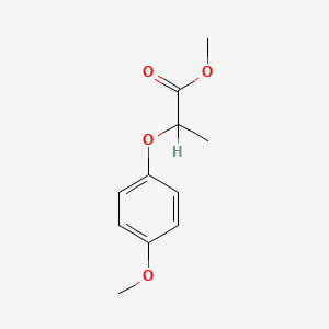 molecular formula C11H14O4 B3056105 Propanoic acid, 2-(4-methoxyphenoxy)-, methyl ester CAS No. 69033-92-7