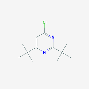 molecular formula C12H19ClN2 B3056106 2,4-二叔丁基-6-氯嘧啶 CAS No. 69050-89-1