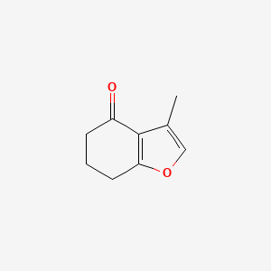 molecular formula C9H10O2 B3056107 3-methyl-6,7-dihydro-1-benzofuran-4(5H)-one CAS No. 6906-61-2