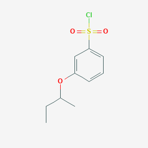 molecular formula C10H13ClO3S B3056116 3-(Butan-2-yloxy)benzene-1-sulfonyl chloride CAS No. 69129-62-0