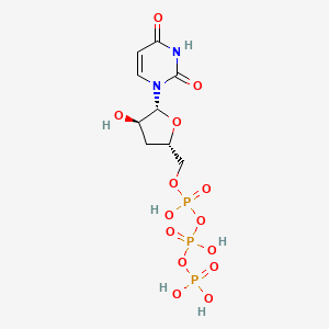 molecular formula C9H15N2O14P3 B3056121 3'-Deoxyuridine-5'-triphosphate CAS No. 69199-40-2