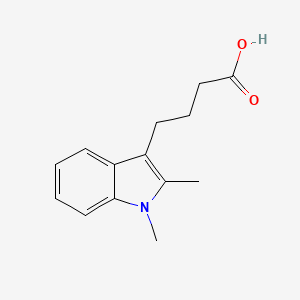 molecular formula C14H17NO2 B3056132 4-(1,2-dimethyl-1H-indol-3-yl)butanoic acid CAS No. 69262-84-6