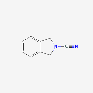 molecular formula C9H8N2 B3056139 1,3-Dihydro-2H-isoindole-2-carbonitrile CAS No. 69367-01-7