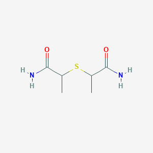 molecular formula C6H12N2O2S B3056160 2,2'-Sulfanediyldipropanamide CAS No. 6944-30-5