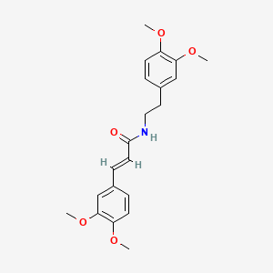molecular formula C21H25NO5 B3056162 Rubemamine CAS No. 69444-90-2