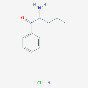 molecular formula C11H16ClNO B3056166 2-Amino-1-phenylpentan-1-one hydrochloride CAS No. 6946-07-2