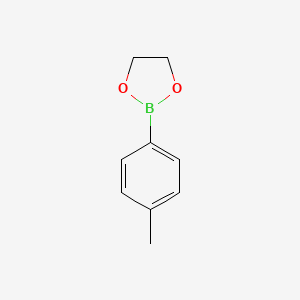 molecular formula C9H11BO2 B3056177 2-(4-Methylphenyl)-1,3,2-dioxaborolane CAS No. 69519-10-4