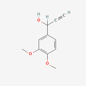 molecular formula C11H12O3 B3056180 1-(3,4-Dimethoxyphenyl)-2-propyn-1-ol CAS No. 6953-67-9