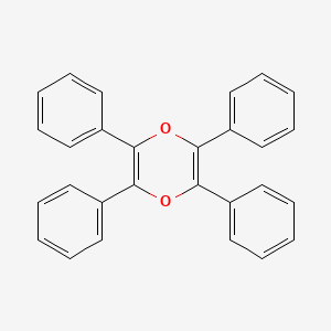 molecular formula C28H20O2 B3056199 2,3,5,6-四苯基-1,4-二噁英 CAS No. 6963-24-2