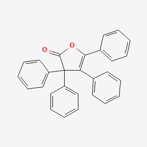 molecular formula C28H20O2 B3056200 3,3,4,5-Tetraphenylfuran-2-one CAS No. 6963-25-3