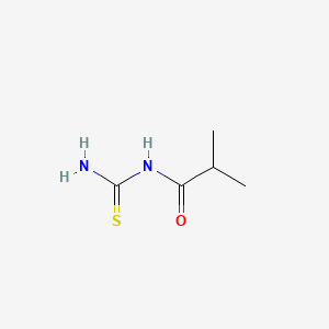 molecular formula C5H10N2OS B3056203 N-carbamothioyl-2-methylpropanamide CAS No. 6965-58-8