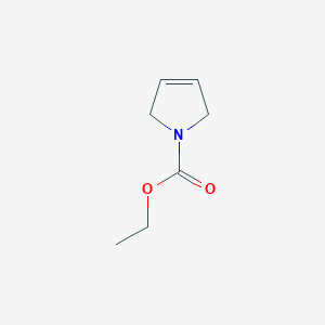 molecular formula C7H11NO2 B3056228 Ethyl 2,5-dihydro-1h-pyrrole-1-carboxylate CAS No. 6972-81-2