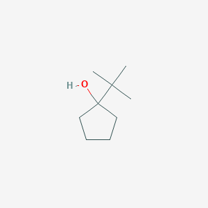 molecular formula C9H18O B3056236 Cyclopentanol, 1-(1,1-dimethylethyl)- CAS No. 69745-48-8