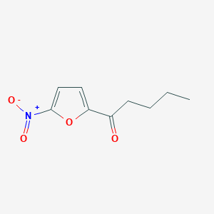 molecular formula C9H11NO4 B3056238 1-(5-Nitrofuran-2-yl)pentan-1-one CAS No. 6975-61-7