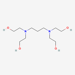 molecular formula C11H26N2O4 B3056242 2-[3-(Bis(2-hydroxyethyl)amino)propyl-(2-hydroxyethyl)amino]ethanol CAS No. 6976-36-9