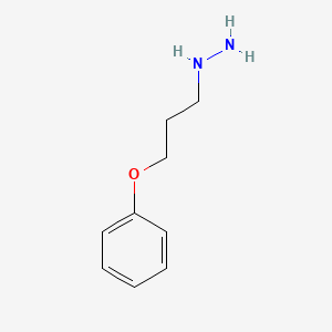 molecular formula C9H14N2O B3056247 1-(3-Phenoxypropyl)hydrazine CAS No. 69781-95-9