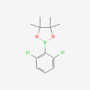 molecular formula C12H15BCl2O2 B3056250 2,6-Dichlorophenylboronic acid pinacol ester CAS No. 69807-92-7