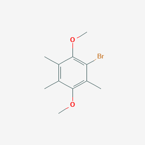 molecular formula C11H15BrO2 B3056251 1-Bromo-2,5-dimethoxy-3,4,6-trimethylbenzene CAS No. 69821-05-2