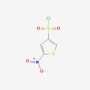 molecular formula C4H2ClNO4S2 B3056252 5-Nitrothiophene-3-sulfonyl chloride CAS No. 69824-57-3