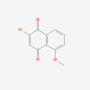 molecular formula C11H7BrO3 B3056253 1,4-Naphthalenedione, 2-bromo-5-methoxy- CAS No. 69833-09-6