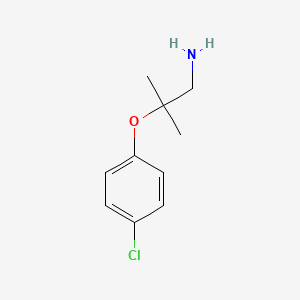 1-Propanamine, 2-(4-chlorophenoxy)-2-methyl-