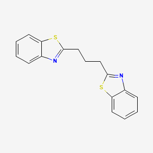 molecular formula C17H14N2S2 B3056261 Benzothiazole, 2,2'-(1,3-propanediyl)bis- CAS No. 69938-52-9
