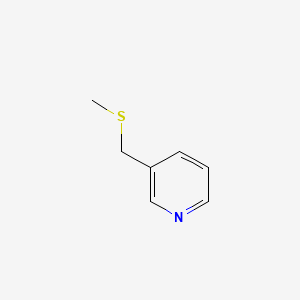 Pyridine, 3-((methylthio)methyl)-
