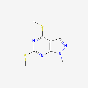 1-Methyl-4,6-bis(methylthio)-1H-pyrazolo[3,4-d]pyrimidine