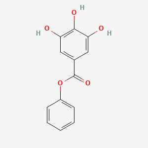 molecular formula C13H10O5 B3056271 没食子酸苯酯 CAS No. 70022-13-8